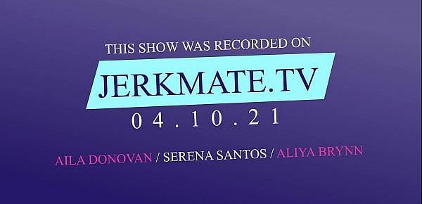  Aila Donovan, Serena Santos, Aliya Brynn Are Using A Fuck Machine Live On Jerkmate TV
